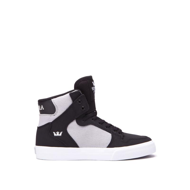 Zapatillas Altas Supra Argentina Niños - VAIDER Negras / Gris (DQYBA-4690)